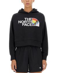 The North Face - Sweatshirt With Logo Print - Lyst