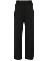 Ganni - Trousers With Stitching On The Legs - Lyst