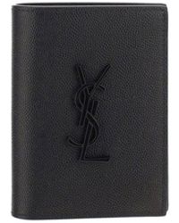 Saint Laurent Ysl Bi-fold Wallet - Black