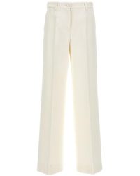 Dolce & Gabbana - Double Crepe Flare Pants - Lyst