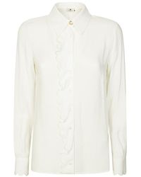 Elisabetta Franchi - Embroidered Scallop Shirt - Lyst