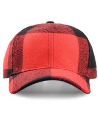 Woolrich - Checked Baseball Cap - Lyst