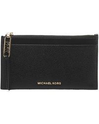 MICHAEL Michael Kors - Logo Plaque Zipped Wallet - Lyst