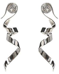 Dries Van Noten - Swirl Embellished Earrings - Lyst