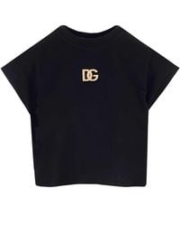 Dolce & Gabbana Crop T-shirt - Black