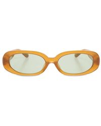 Linda Farrow - X Rowen Rose Cara Oval Framed Sunglasses - Lyst