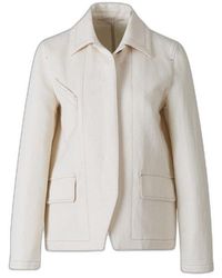 Max Mara - Button Detailed Long-sleeved Jacket - Lyst