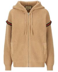 Gucci - Wed Stripped Knitted Hoodie - Lyst