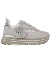 Liu Jo - Sequin-Embellished Lace-Up Sneakers - Lyst