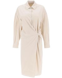 Lemaire - Dress With Asymmetric Closure - Lyst