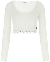 Miu Miu Tops for Women | Online Sale up to 75% off | Lyst
