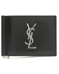 Saint Laurent - Monogram Logo Wallet - Lyst