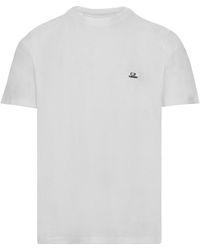 C.P. Company - Logo-embroidered Short-sleeved T-shirt - Lyst