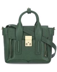 3.1 Phillip Lim Pashli Zip-detailed Mini Satchel Bag - Green