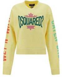 DSquared² - Cotton Leaf Sweatshirt - Lyst
