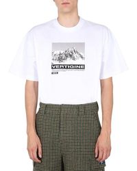 MSGM - Graphic Printed T-shirt - Lyst