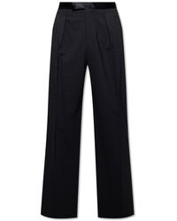 Emporio Armani - Pleat Front Trousers - Lyst