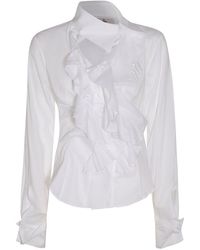 Vivienne Westwood - White Cotton Ruffled Shirt - Lyst