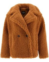 UGG - Teddy Gertrude Coats - Lyst