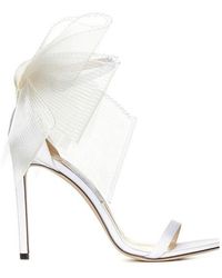 Jimmy Choo - Aveline 100 Bow Detailed Sandals - Lyst