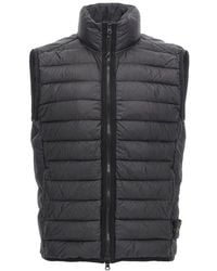 Stone Island - 'Loom Woven Chambers Nylon Down-Tc' Vest - Lyst