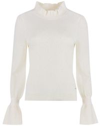 BOSS - Ribbed Cashmere And Wool Sweater - Lyst