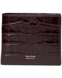 Tom Ford - "croc T Line" Wallet - Lyst