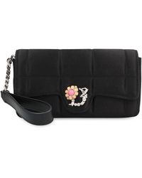DSquared² - Black Quilted Fabric Clutch - Lyst