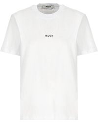 MSGM - T-shirts And Polos White - Lyst