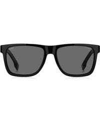 BOSS - Rectangular Frame Sunglasses - Lyst