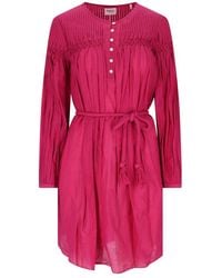 Isabel Marant - Cotton Chemisier Mini Dress - Lyst