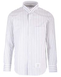 Thom Browne - Striped Popeline Shirt - Lyst