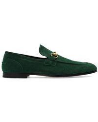 Gucci - Jordaan Horsebit Suede Mocassins - Lyst