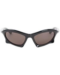 Balenciaga - Bat Rectangular Frame Sunglasses - Lyst