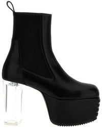 Rick Owens - Minimal Grill Platforms Boots, Ankle Boots - Lyst
