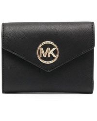 michael kors wallet black and gold
