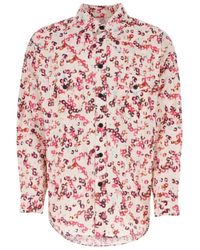 Isabel Marant - All-over Graphic Printed Long Sleeve Shirt - Lyst