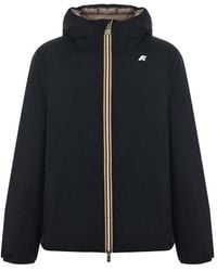K-Way - Reversible Hooded Down Jacket - Lyst