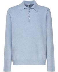 Loewe - Knitted Polo Sweater - Lyst