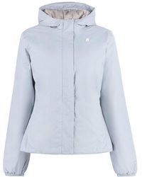 K-Way - Lily Hooded Puffer Jacket - Lyst