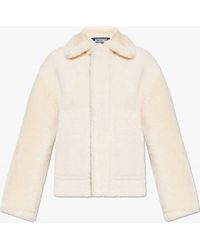 Jacquemus - Spread Collar Shearling Jacket - Lyst