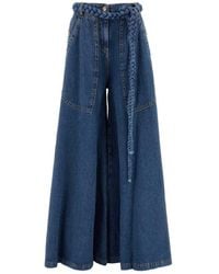 Etro - Wide Leg High Waist Jeans - Lyst