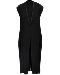 Issey Miyake - Hatching Pleats Vest - Lyst