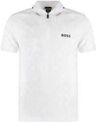BOSS - X Matteo Berrettini Logo Printed Polo Shirt - Lyst