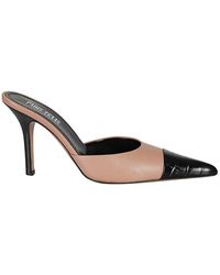 Paris Texas - Two-tone Pointed-toe Mules - Lyst
