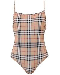 Burberry Vintage Check One-piece Swimsuit - Multicolour