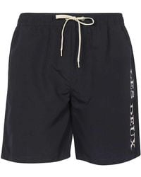 Les Deux - Logo Print Swim Trunks - Lyst