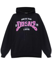 Versace - Printed Hoodie - Lyst