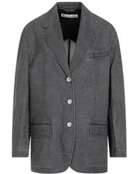 Acne Studios - Single-breasted Relaxed Fit Jacket - Lyst
