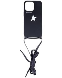 Golden Goose Star-printed Strapped Iphone 13/pro Case - Blue